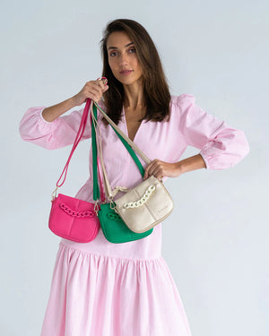 Behind The Trees - Elms + King - Mini Astor - Fuchsia - small handbag - dressy small handbag - christmas gift under $100