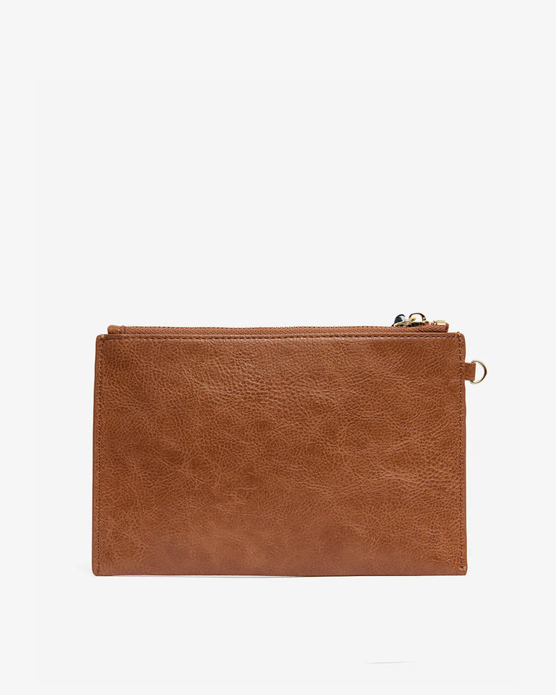 Elms + King - New York Coin Purse - Tan Pebble