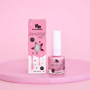 No Nasties - Water Based, Scratch Off Nail Polish For Kids- Pastel Pink