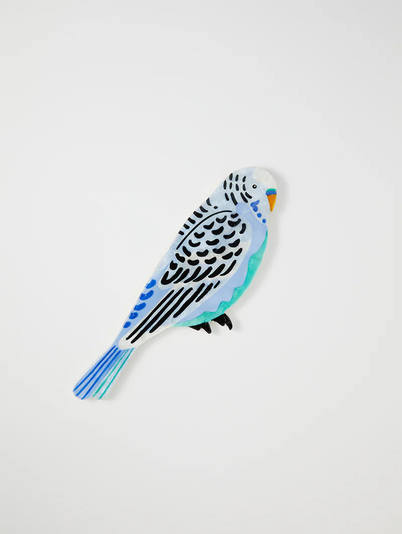 Behind The Trees - Jones + Co - Wall Art - Aerial Budgie - Wall Art - Ceramic Wall Art - Christmas Gift under $40.00 - bird art - bird wall art - art piece for wall - unique art work