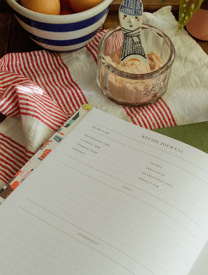 Write To Me - Recipes Journal - Olive Green