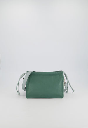 
                
                    Load image into Gallery viewer, Behind The Trees  - Nancybird - Drawstring Bag Mini - Storm - leather bag - high quality leather handbag - stunning crossbody handbag
                
            