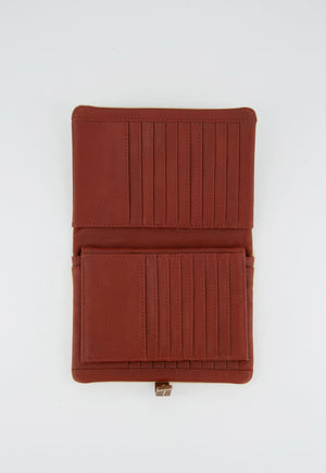 Behind The Trees - Nancybird - Bedford Wallet - Gold - Nancybird SS24 collection - leather wallet - ethical leather wallet 