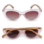 Soek - Sunglasses - Savannah - Blush Pink - Clear Pink - Gradient Brown Lens