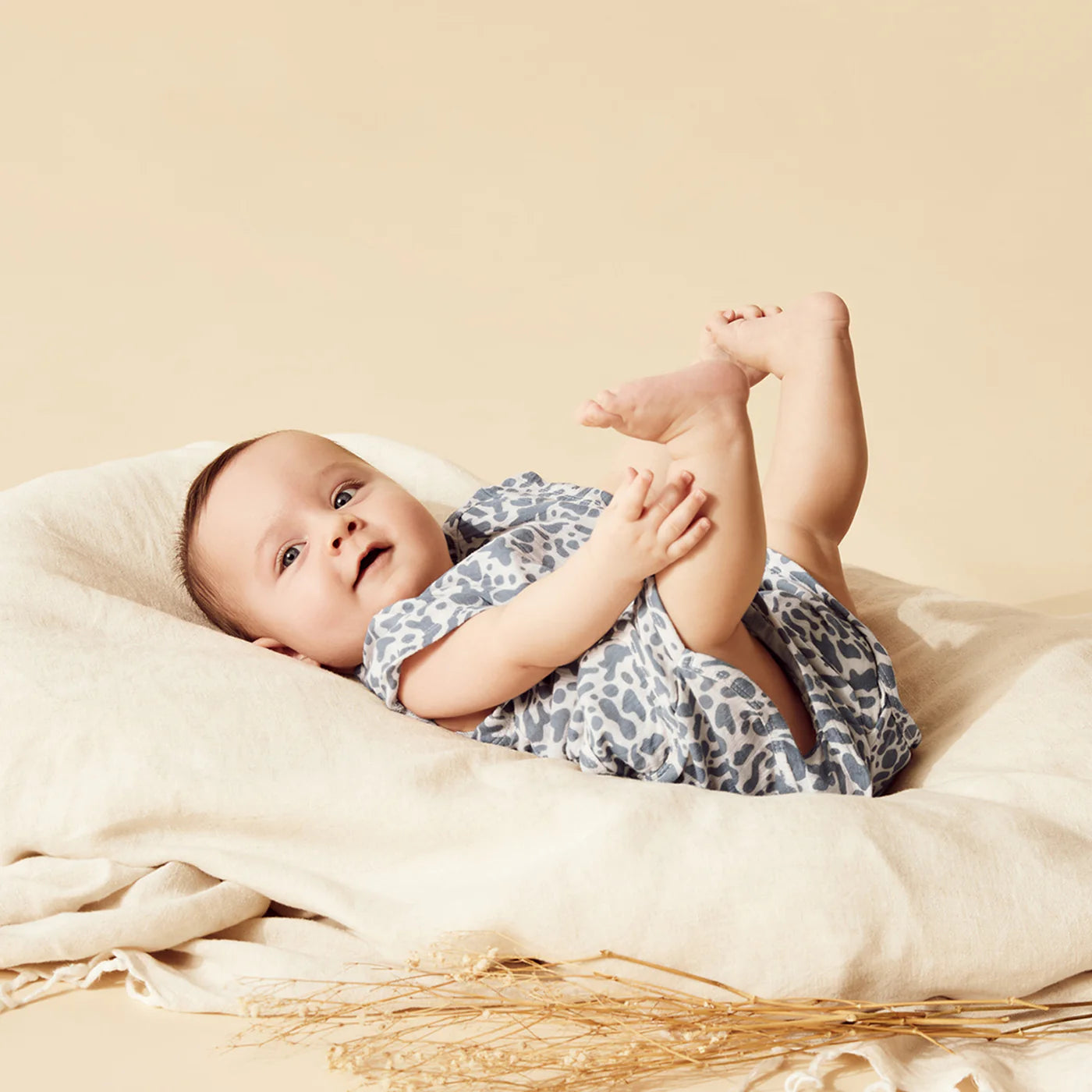 Behind The Trees - Wilson + Frenchy - Organic Crickle Tee - Blue Coral - summer t shirt for babies - newborn summer clothes - baby shower gift ideas - 