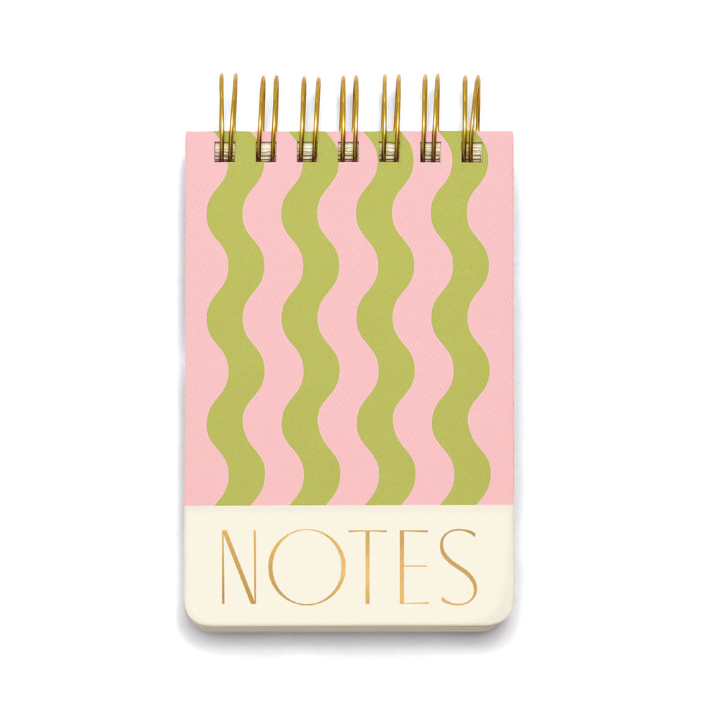 Designworks Collective - Twin Wire Notepad - Wavy Stripes