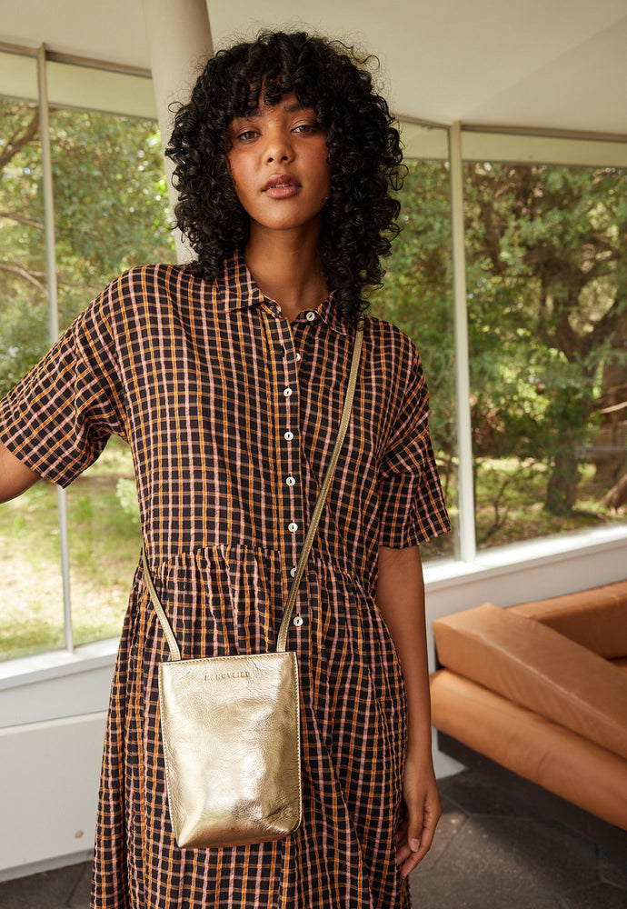 Behind The Trees - Nancybird - Louanne Puch - Gold - slow fashion - ethical leather handbag - high quality handbag under $150