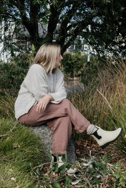 Behind The Trees - Merry People - Bobbi Ankle Boot - Sand - best gumboot - what's that gumboot everyone is wearing - merry gumboots - cute colourful ankle gumboot