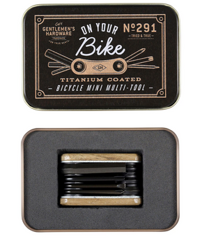 Behind The Trees - Gentleman's Hardware - Pocket Bicycle Multi tool - Father's Day 2024 - gift for dad under $25 - bike toolkit