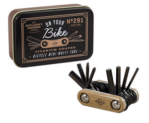 Behind The Trees - Gentleman's Hardware - Pocket Bicycle Multi tool - Father's Day 2024 - gift for dad under $25 - bike toolkit