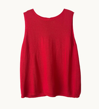 Behind The Trees - Red sleeveless sweater on a white background - Little Lies - Spring Tank - Red