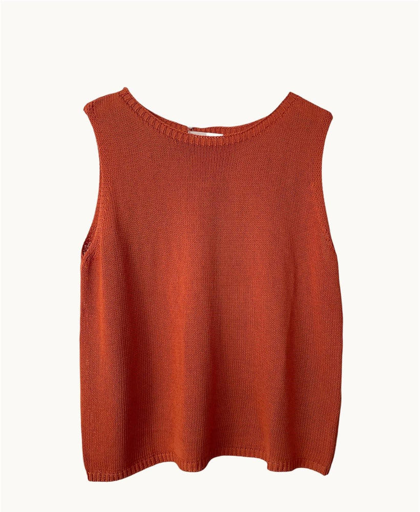 Little Lies - Spring Tank - Burnt Orange