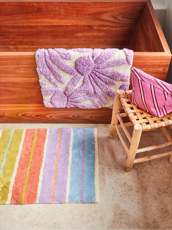 Behind The Trees - Mosey Me - Bath Mat - Sherbet - travel bag - Christmas gift for her under $80 - best bath mat - colourful bath mat - soft bath mat - top 10 bath mats - female run business