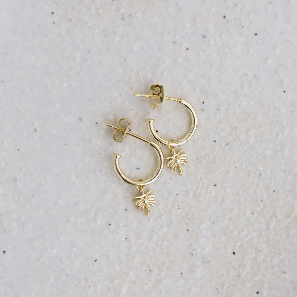 Sun Soul - Golden Palm Earrings