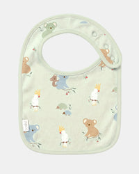 Toshi-  Baby Bib Arcadia  Gumnut Babies Eucalypt (Green) | 100% Cotton Absorbent