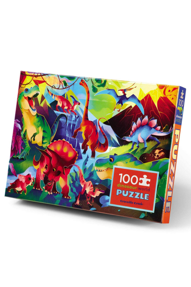 Tiger Tribe - 100pc Holographic Puzzle - Dinosaur World