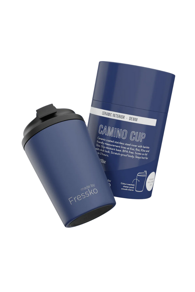 Made By Fresko - Reusable Coffee Cup - Camino 340ml/12oz - Denim