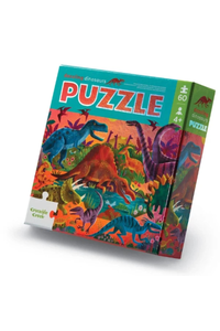 Crocodile Creek - Foil Puzzle 60 pc - Dazzling Dinos