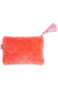 Kip & Co - Velvet Cosmetics Purse - Poppy Queen