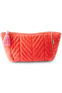 Kip & Co - Velvet Toiletry Bag - Poppy Queen