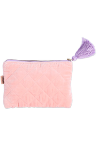 Kip & Co - Velvet Cosmetics Purse - Sherbet