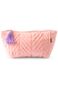 Kip & Co - Velvet Toiletry Bag - Sherbet