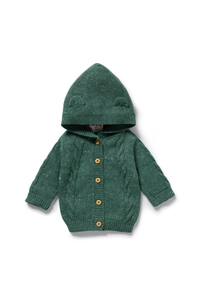 Wilson + Frenchy - Organic Knitted Cable Jacket - Clover