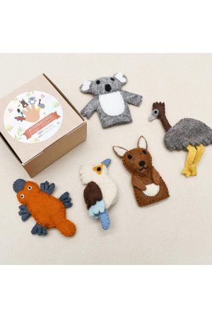 Tara Treasures - Finger Puppet - Set - Australian Animals