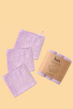 Kiin - Wash Cloths 3 Pack - Lilac