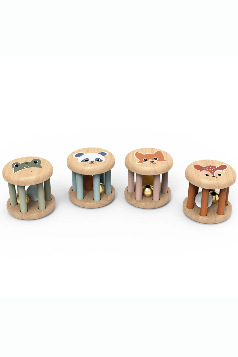Speedy Monkey - Roller Rattles - Assorted Colours – Behind The Trees