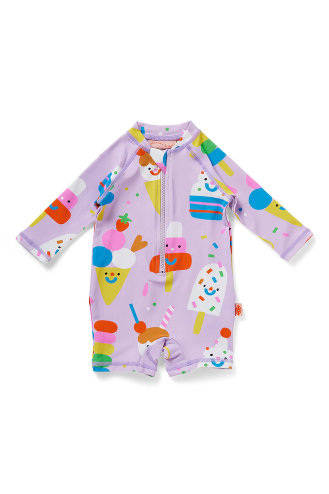 Halcyon Nights -Long Sleeve Rash Suit - Sundae Fun