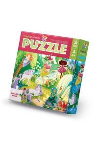 Crocodile Creek - Foil Puzzle 60 pc - Magical Friends