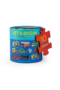Crocodile Creek - Let's Begin Puzzle 2 pc - Vehicles