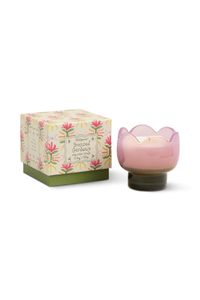 Designworks - Tulip 5.5oz Milky Glass - Bronzed Gardenia