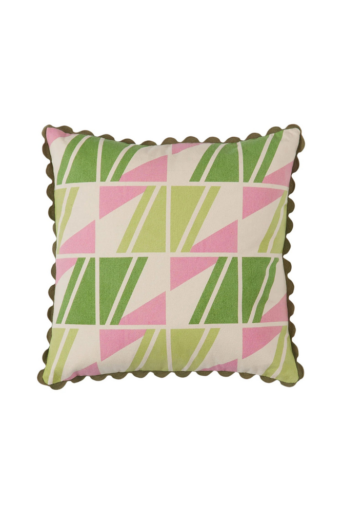 
                
                    Load image into Gallery viewer, Sage &amp;amp; Clare - Cushion - Brae Print - Bay Leaf
                
            