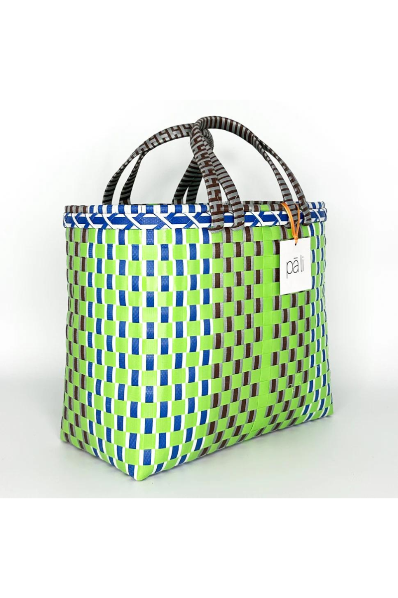 Behind The Trees - Pāli Baskets - Market Baskets - Medium - Assorted Colours - market baskets - colourful handmade baskets - recycled baskets