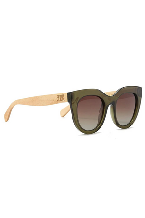 Soek - Sunglasses - Milla - Khaki - Khaki Gradient Lens