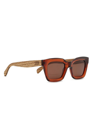 Soek - Sunglasses - Zahra - Auburn - Smoky Polarised Lens