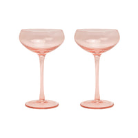 Here's How - Coupe Glasses - The Lou - Set of 2 - Blush