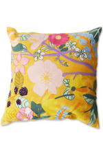 Kip & Co - Cushion - Abundance Marigold Embroidery