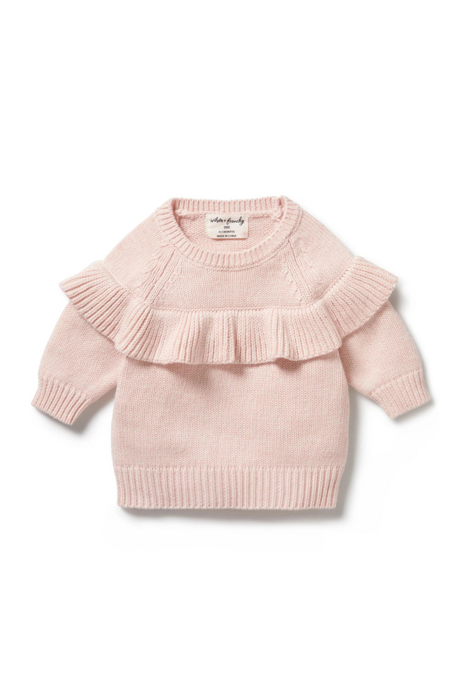 Wilson and Frenchy - Knitted Ruffle Jumper - Pink