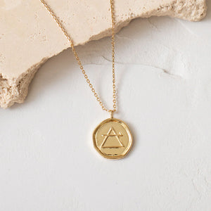 Behind The Trees - Sun Soul - Elements Necklace - Air - gold necklace for her - gold star sign necklace for women - christmas gift for her - christmas ideas for my wife - gold elements necklace under $90