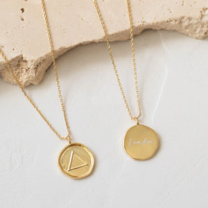 Behind The Trees - Sun Soul - Elements Necklace - Fire - gold necklace for her - gold star sign necklace for women - christmas gift for her - christmas ideas for my wife - gold elements necklace under $90