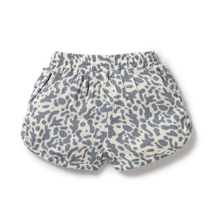 Behind The Trees - Wilson + Frenchy - Organic Crinkle Short - Blue Coral - summer shorts for babies - newborn summer clothes - baby shower gift ideas -&nbsp;