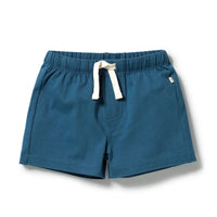 Wilson + Frenchy - Organic Front Tie Short - Bright Blue