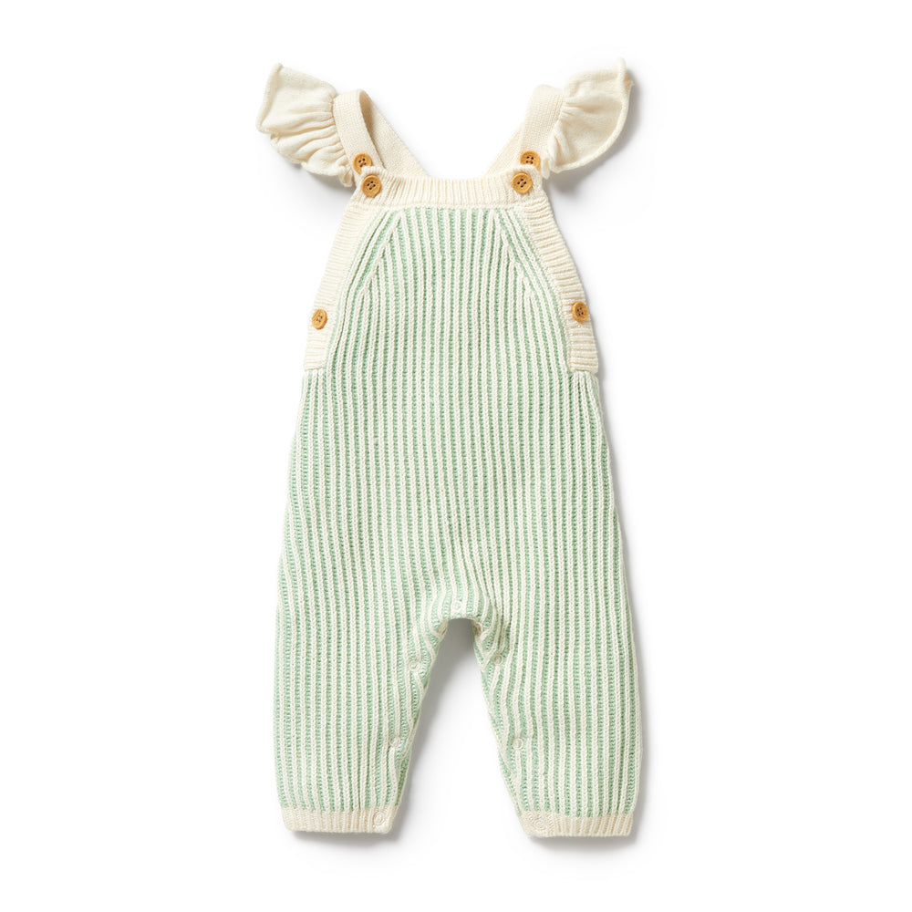 Wilson and Frenchy - Knitted Ruffle Overall - Mint Green