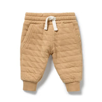 Wilson + Frenchy - HONEY FAWN ORGANIC QUILTED SWEAT PANT