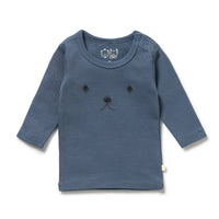 Wilson + Frenchy -TWILIGHT BLUE ORGANIC RIB TOP