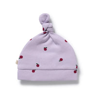 Wilson And Frenchy - Organic Waffle Knot Hat - Small - Berry Plums