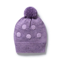 Wilson And Frenchy - Organic Knitted Bauble Hat - Mulberry